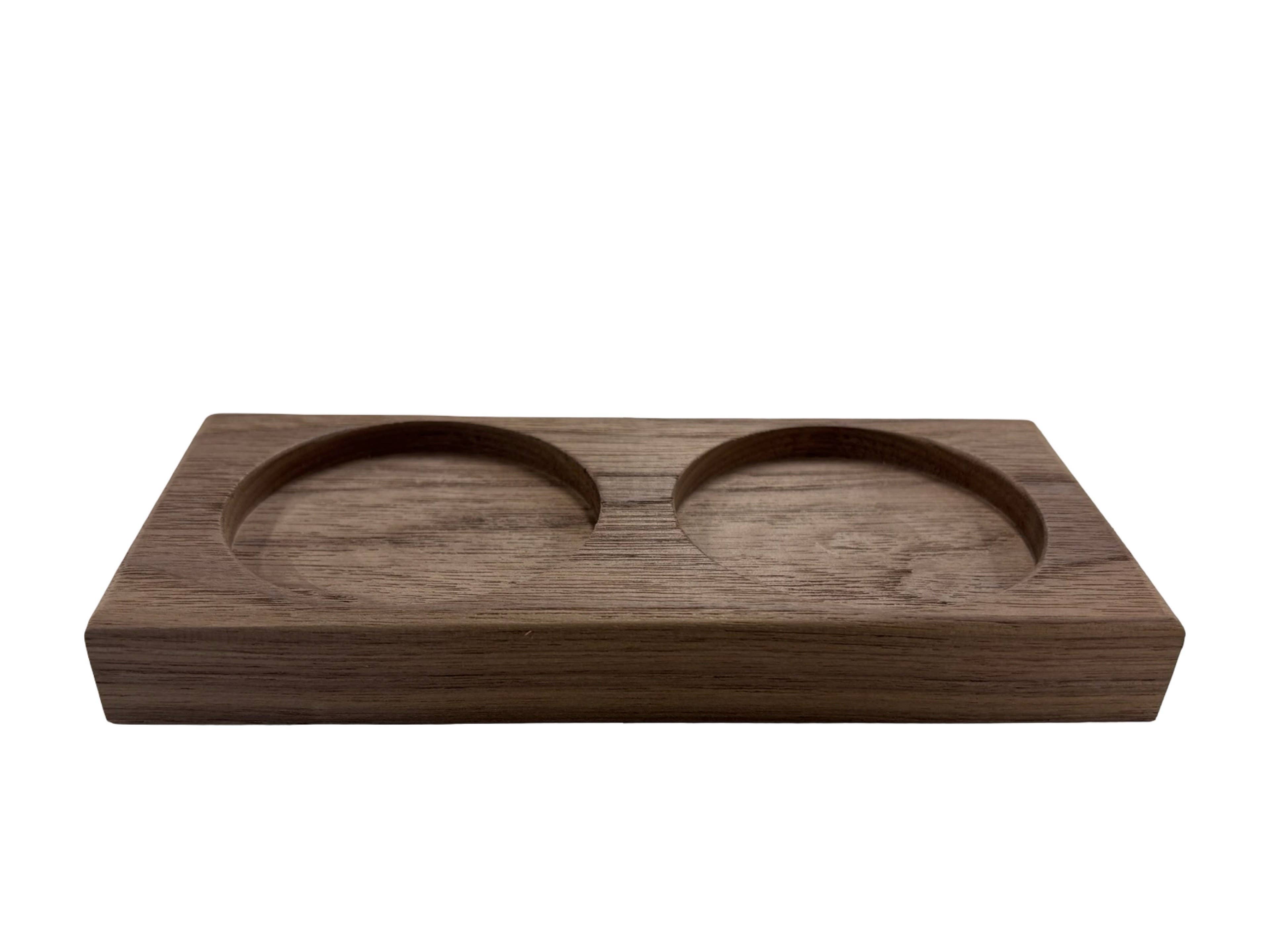 Galleyware - Wholesale Salt & Pepper Shaker Set - Ocean Reel Salt & Pepper Walnut Base1