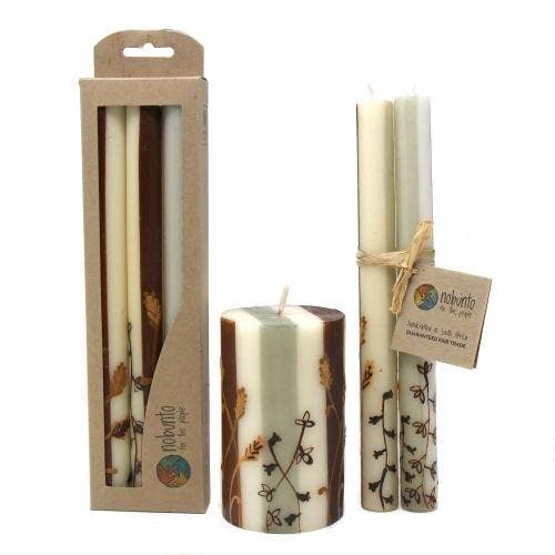 Global Crafts – wholesale Tapered candle/candlestick – Hand Painted Dinner Candles Set - Kiwanja Design4