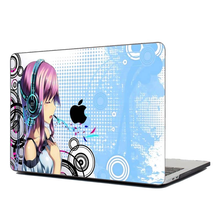 Singing Girl Textured Laptop Skin for wholesale by Nekoty