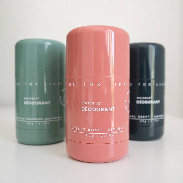 No Tox Life - Wholesale Deodorant - Unisex - SOLIDSILK® Refillable Deodorant - Sampler - No Tox Life