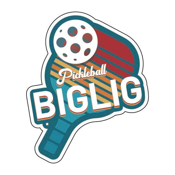 Autocollant Biglig Pickleball pour pagaie pour la vente par Biglig