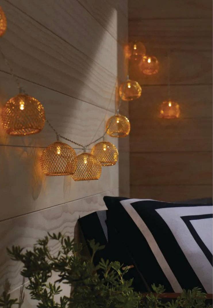 OutdoorSolarOutlet – wholesale String lights – Hampton Bay Indoor 12 ft. Battery Operated Metal Integrated LED String Lights (10-Light)1