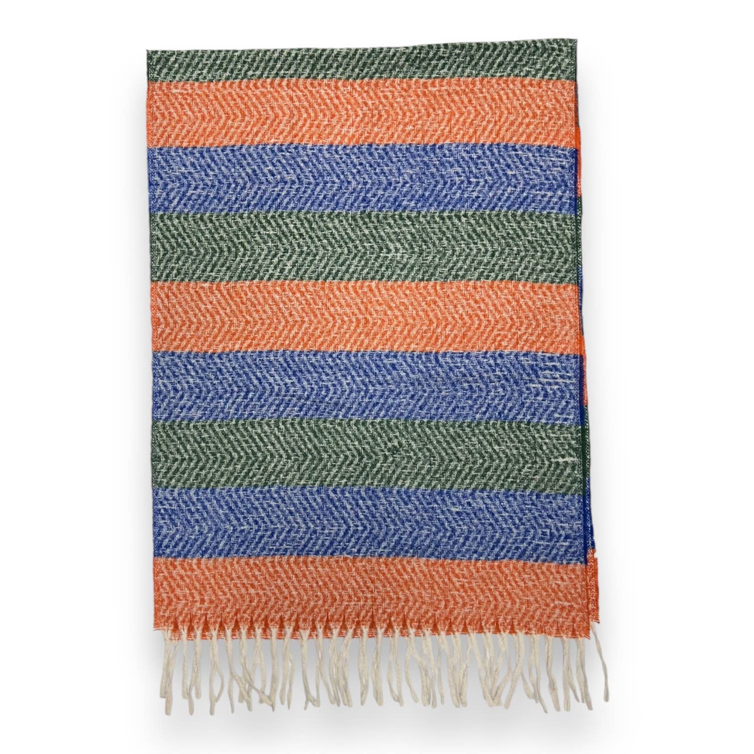 London Scarves – Großhandel Schal – Damen – Farbenfroher gestreifter Zickzack-Winterschal5