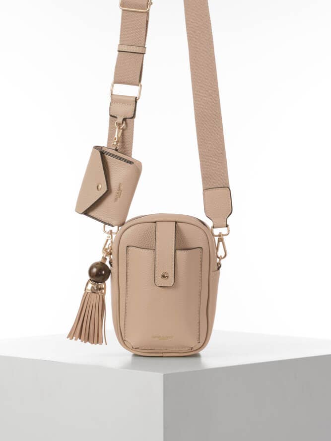 Elise Mushroom Portrait Crossbody for wholesale by Luella Grey London