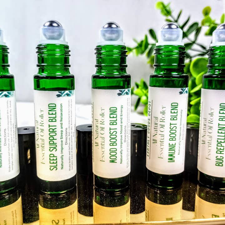 Miscele di rulli di oli essenziali naturali per la vendita all'ingrosso da parte di Earthly Goods Depot