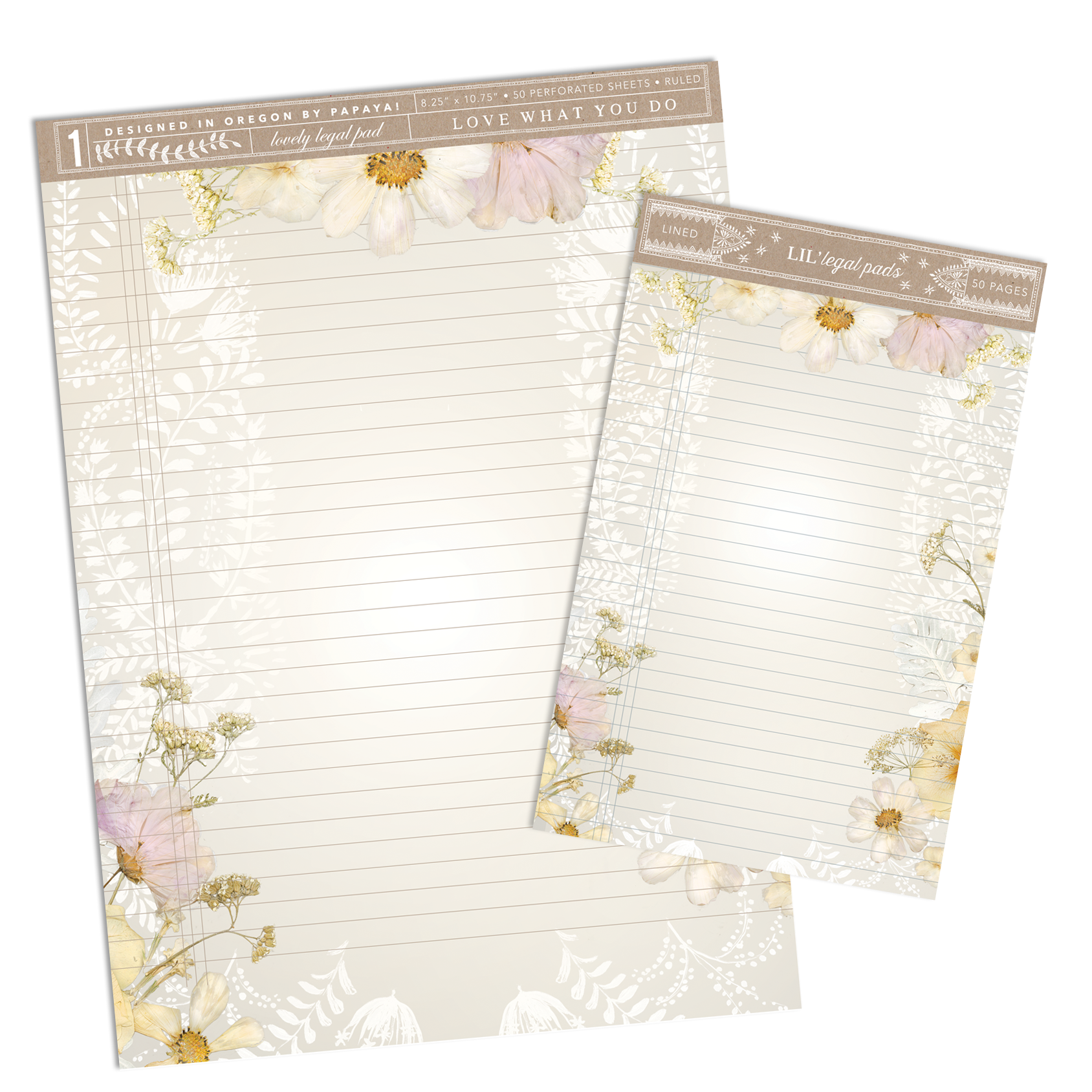 PAPAYA - Wholesale Notepad - Legal Pad, Cosmo Lace1