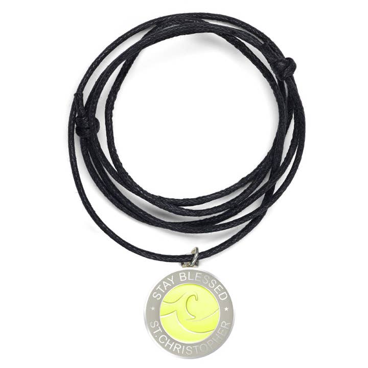 Collier Hong Kong Maxi Spirit Jaune/Blanc Fluo pour la vente par Blest.