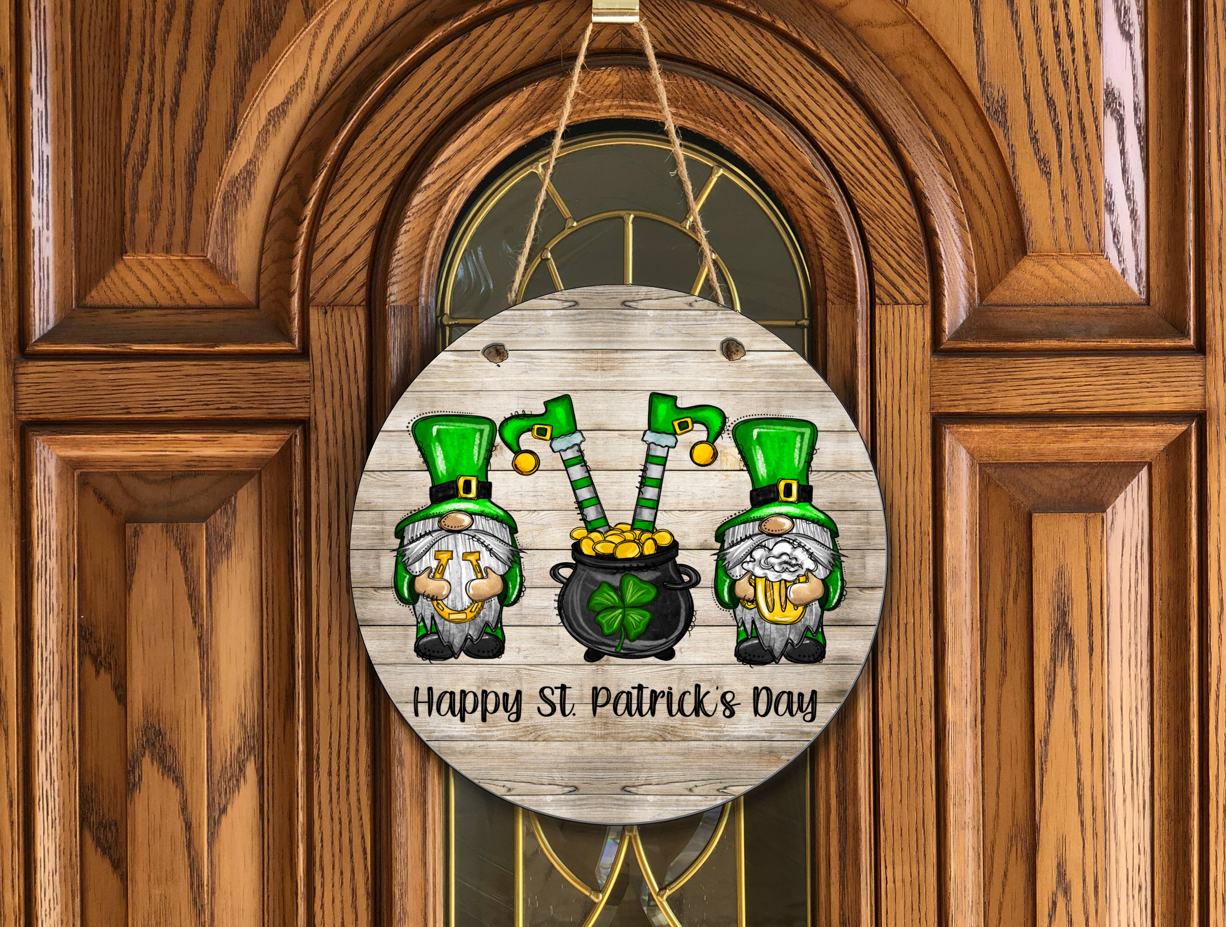 Joetta Marie – Großhandel Türdekoration – St. Patrick's Day Türhänger aus Holz