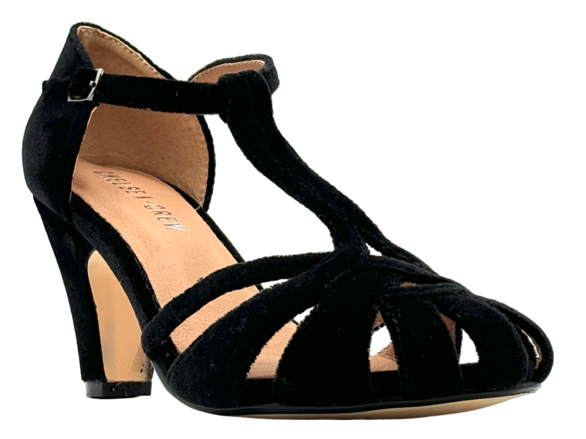 Chelsea Crew - Wholesale High Heels - Women's - Sergi Velvet Caged High Heel Holiday Sandals0