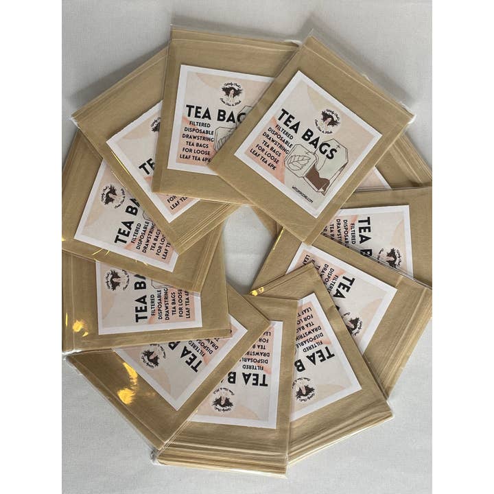 Witchy Pooh's Exotic Teas & Herbs - Wholesale Tea Bags - Tea Bags for Loose Leaf Tea, 6 pack, Filtered, Disposable, D