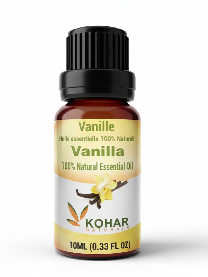 100% Pure Natural Vanilla Essential Oil. 10 ml for wholesale by KOHAR NATURALS