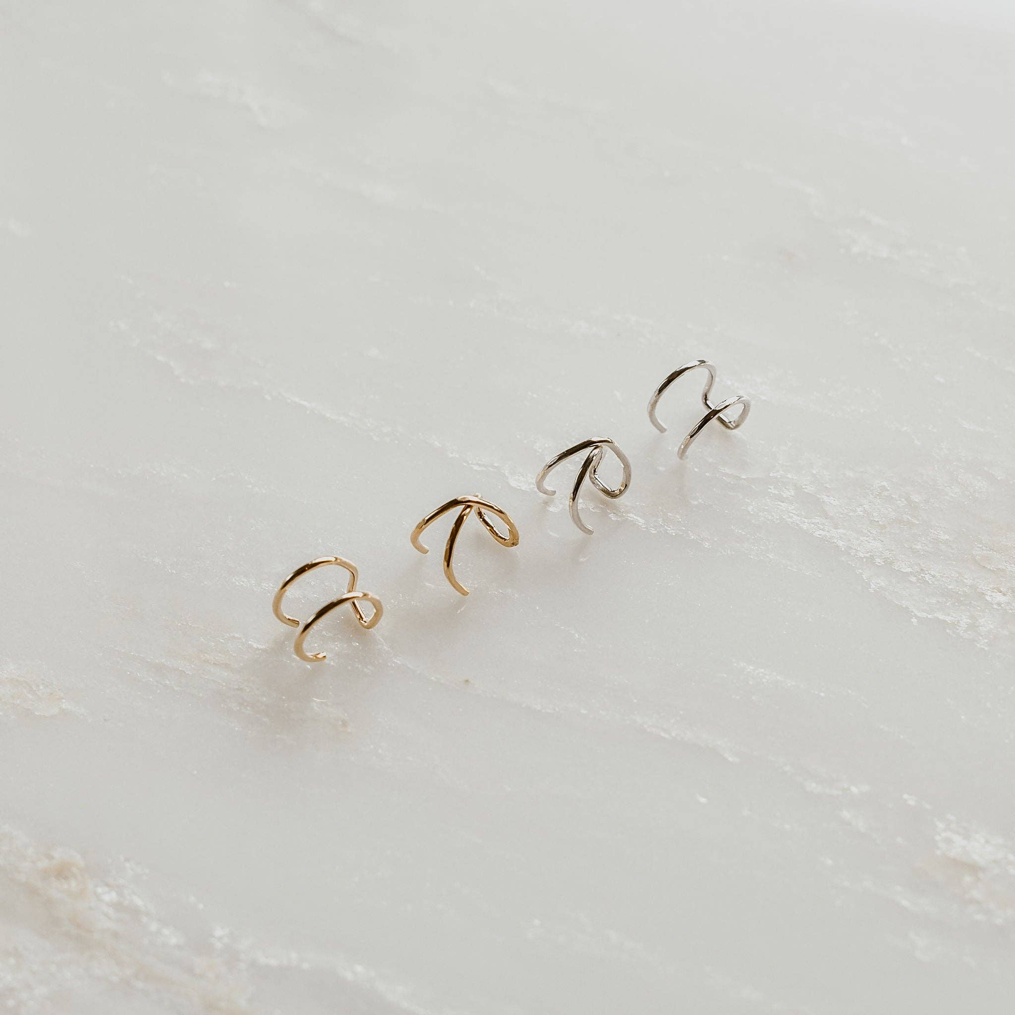 Derive Jewelry – wholesale Earcuff-örhängen – Double Bar öra manschett12