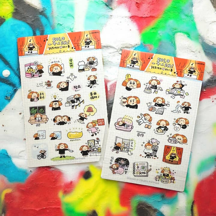 Bullet Journal-klistermærker, Leg-klistermærker, Sjove klistermærker, Festklistermærker, Planlæggerklistermærker, Kawaii Journal-klistermærker, Dagbogsklistermærker, V15 for engroshandel hos RiN! Studio US