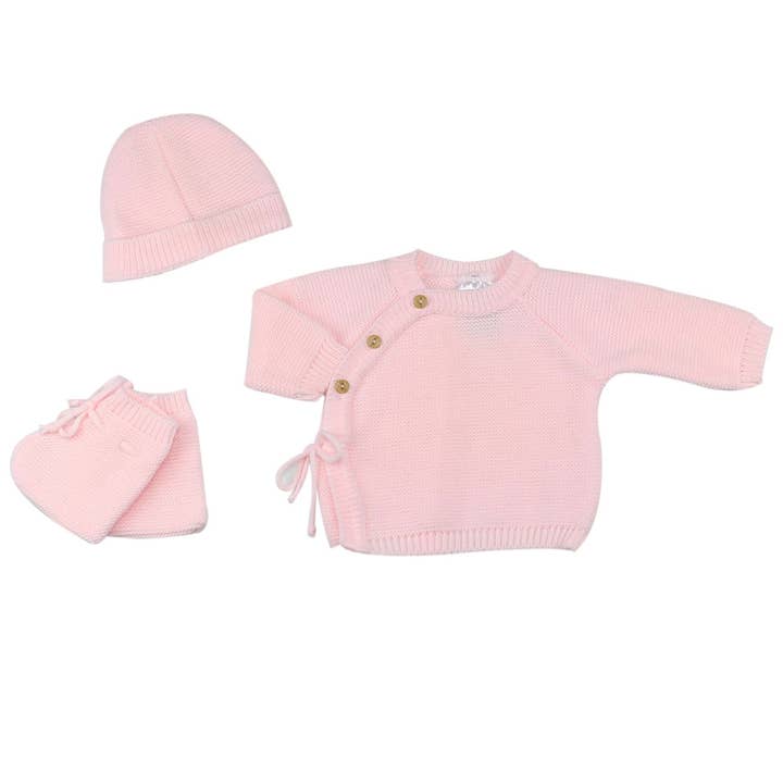 Trois kilos Sept - Wholesale Clothing Set - Baby - Newborn trousseau - Slipper and hat bra9