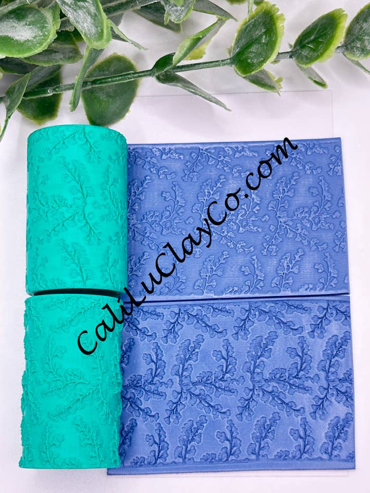 Soft Petal Branches Texture Roller for Polymer Clay/Fondant/Cookie Dough for wholesale by CaliLu Clay Co.