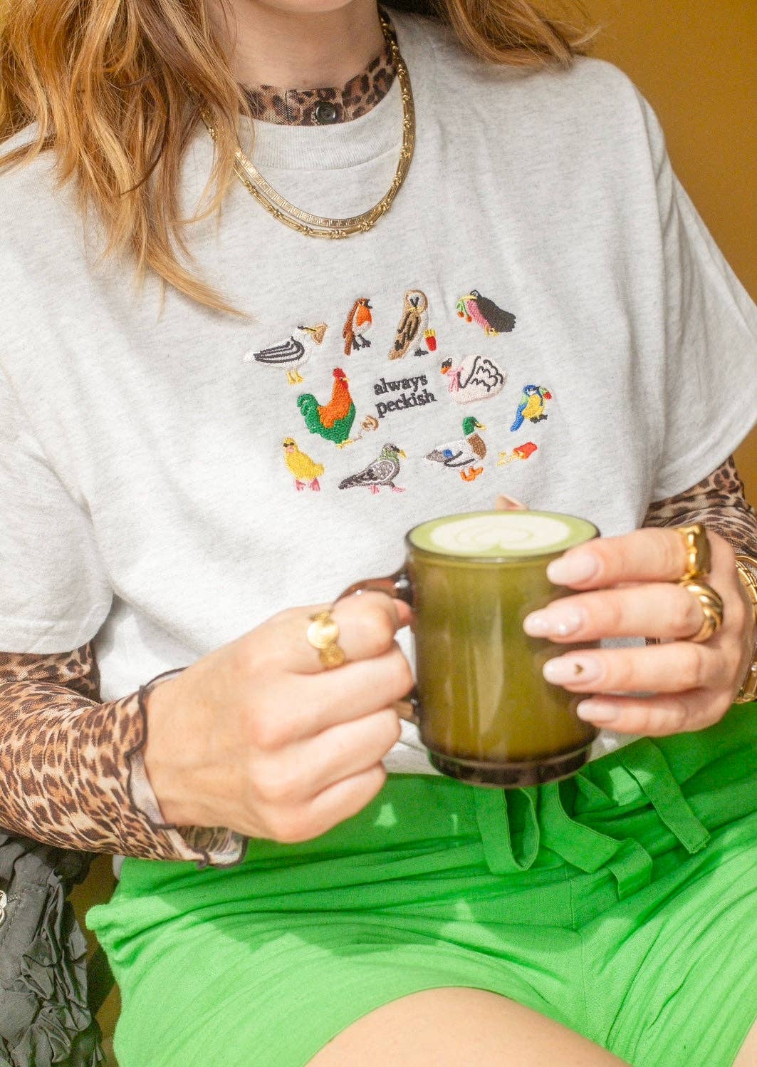 Limpet Store - Wholesale T-Shirt - Women's - Always Peckish Embroidered T-Shirt3