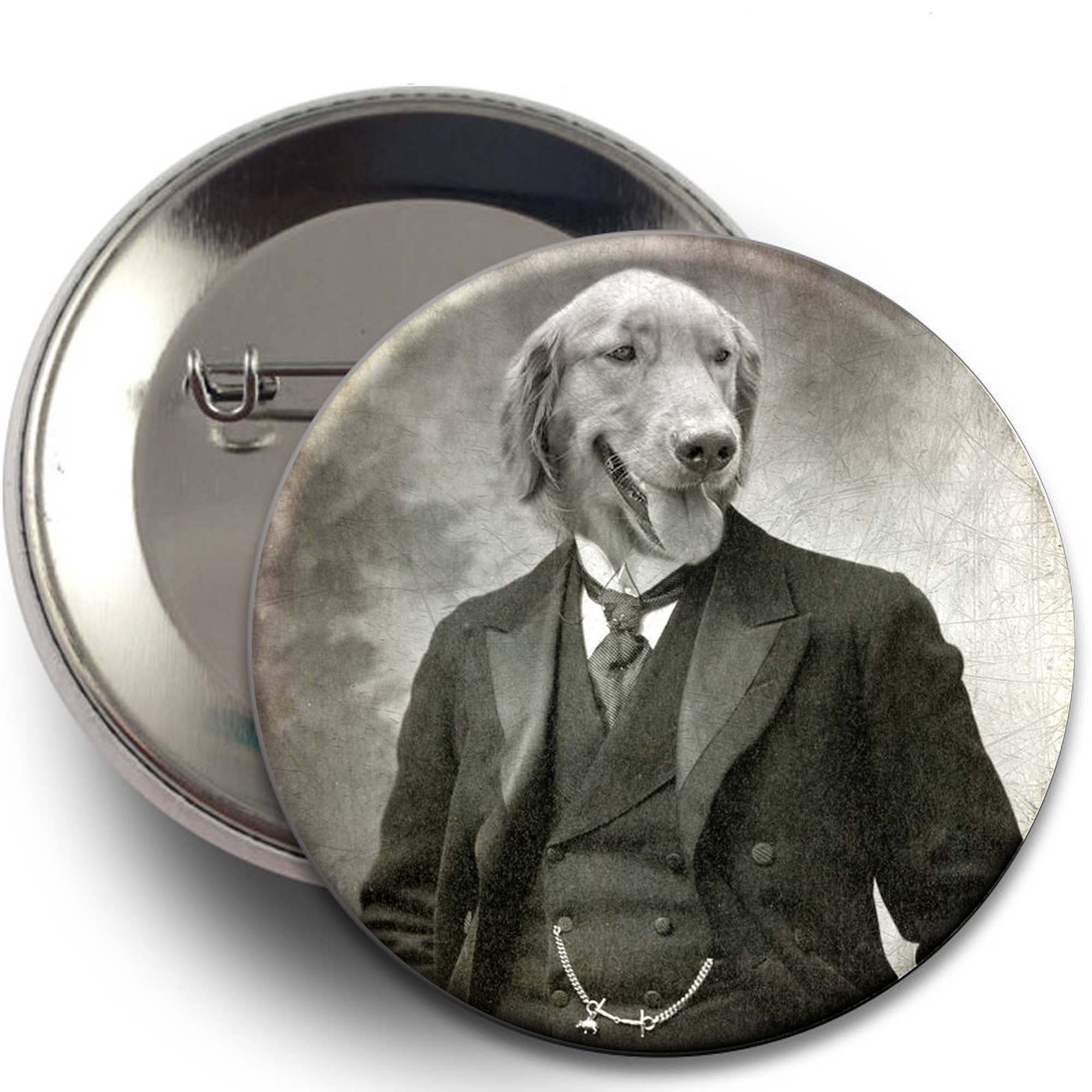 The Wild Oddisorium - Wholesale Lapel Pin/Button - Dog Buttons, Pins, Badges, POS, Funny Dogs in Clothes, Cute30