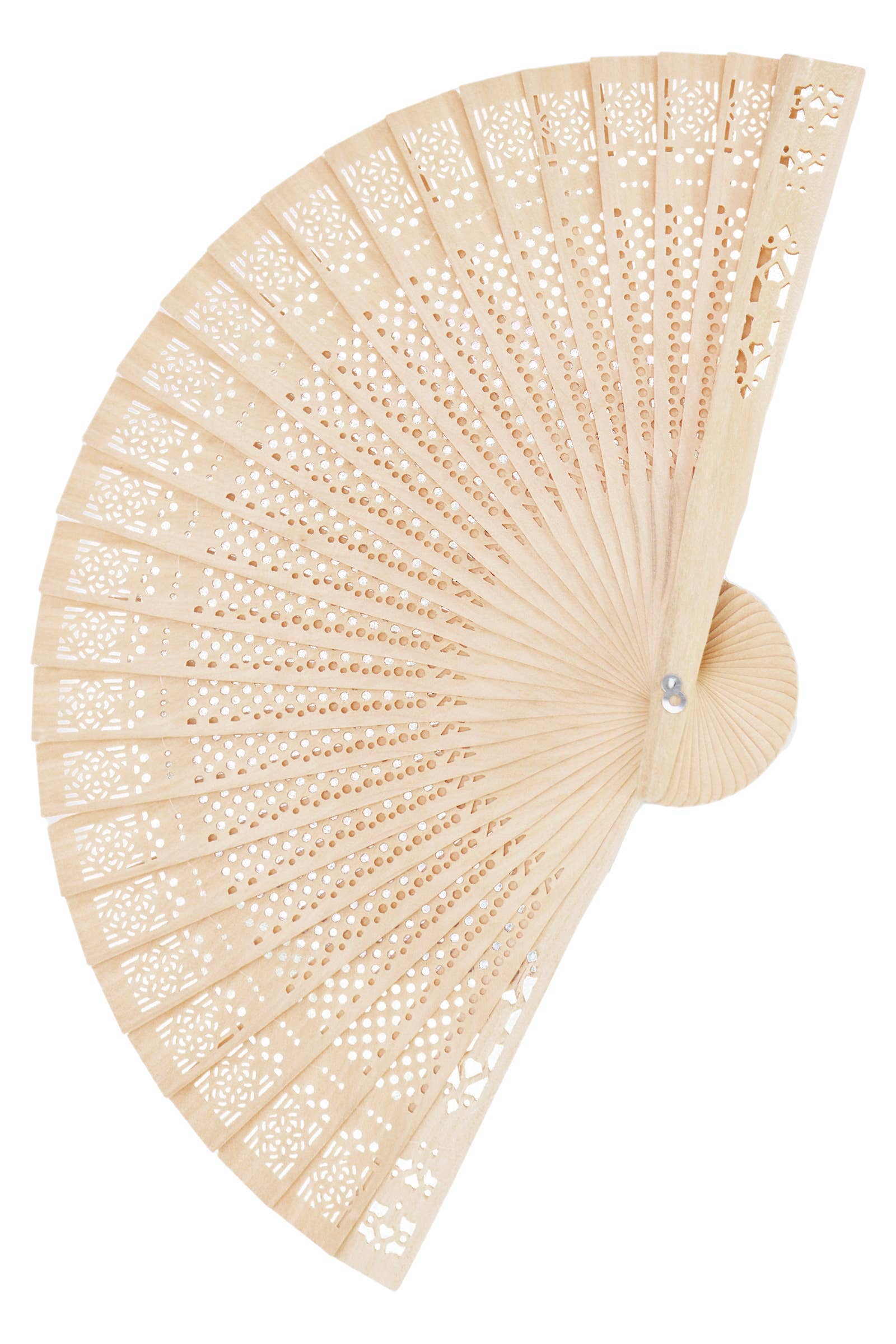 Assortito Ventaglio Mano in Legno Intagliato a Laser con Scatola in vendita all'ingrosso su Faire4