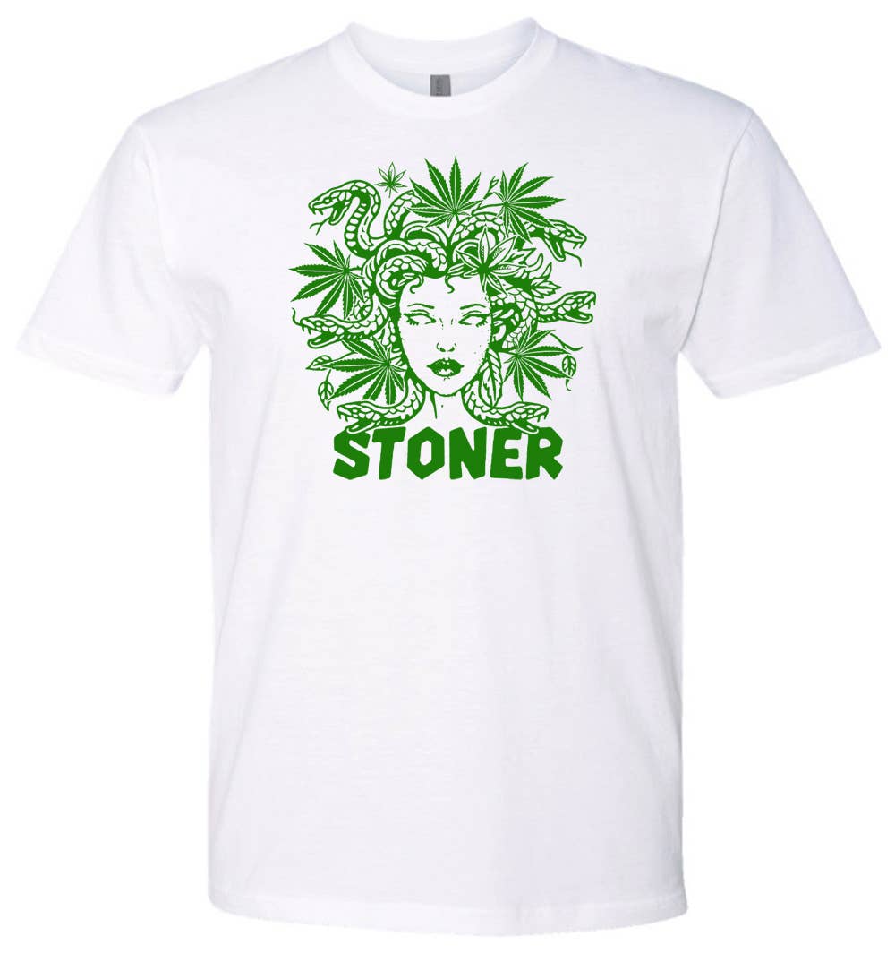 Shirtmandude Co - Wholesale Screen Printed T-Shirt - Unisex - Medusa Stoner T Shirt Funny Marijuana Cannabis Pot Weed Tee1