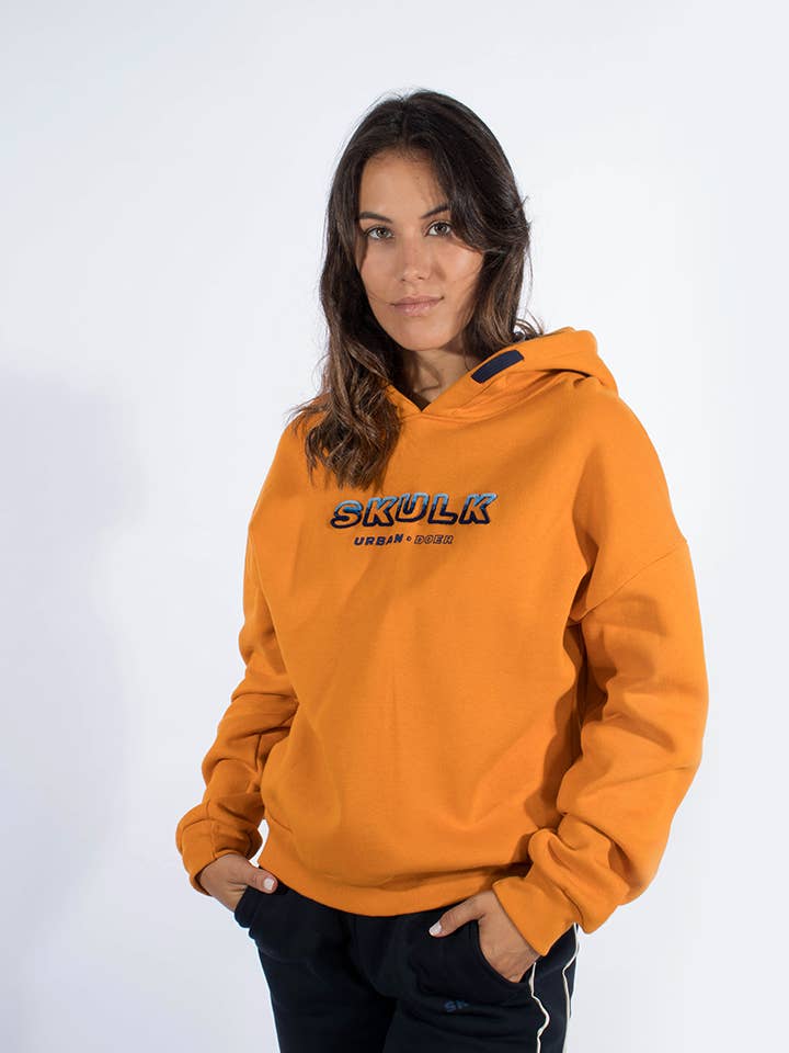 Hoodie Skulk Orange for wholesale by StockNow Unipessoal