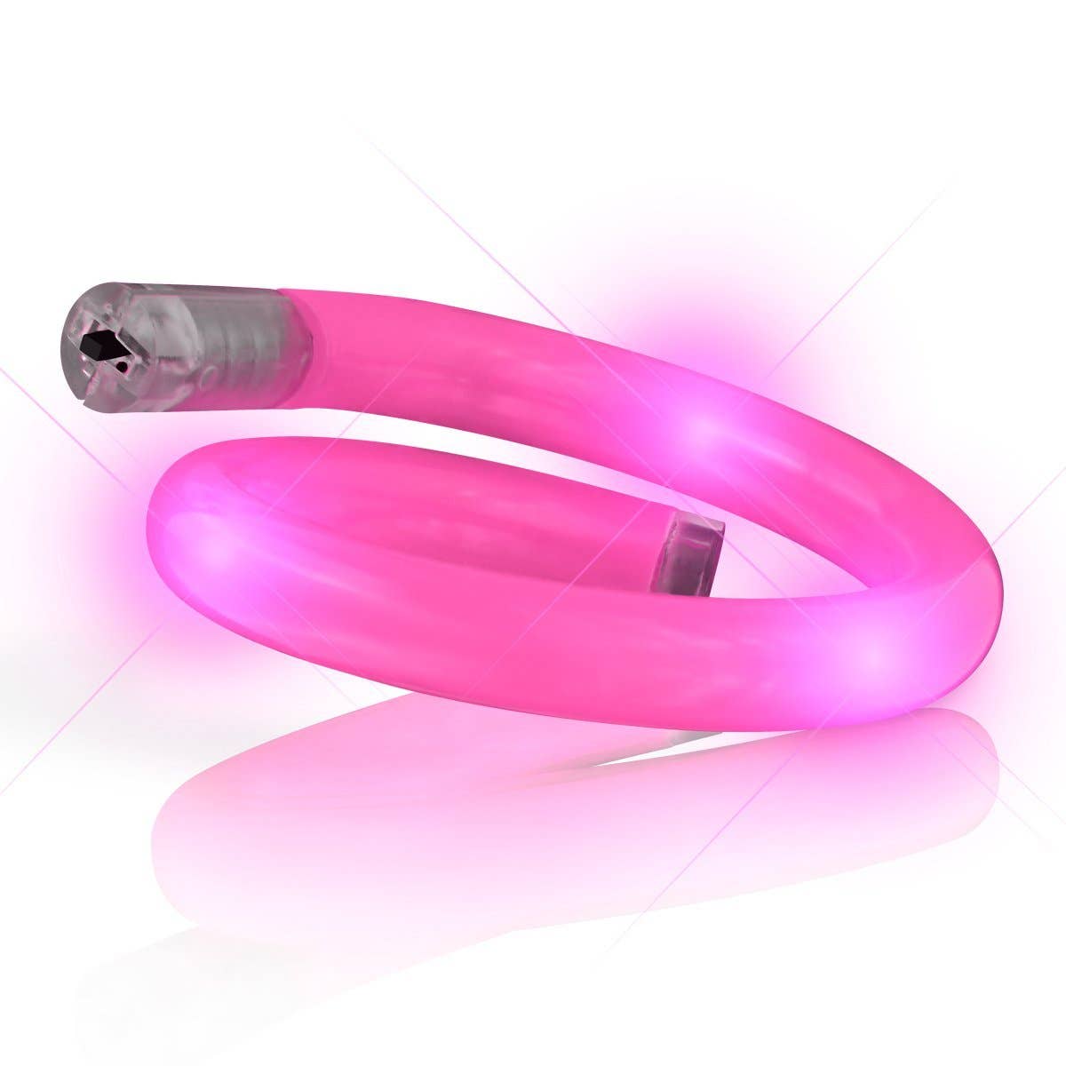 Blinkee.com, LLC - Wholesale Bangle Bracelet - Light Up Tube Bracelet Pink0