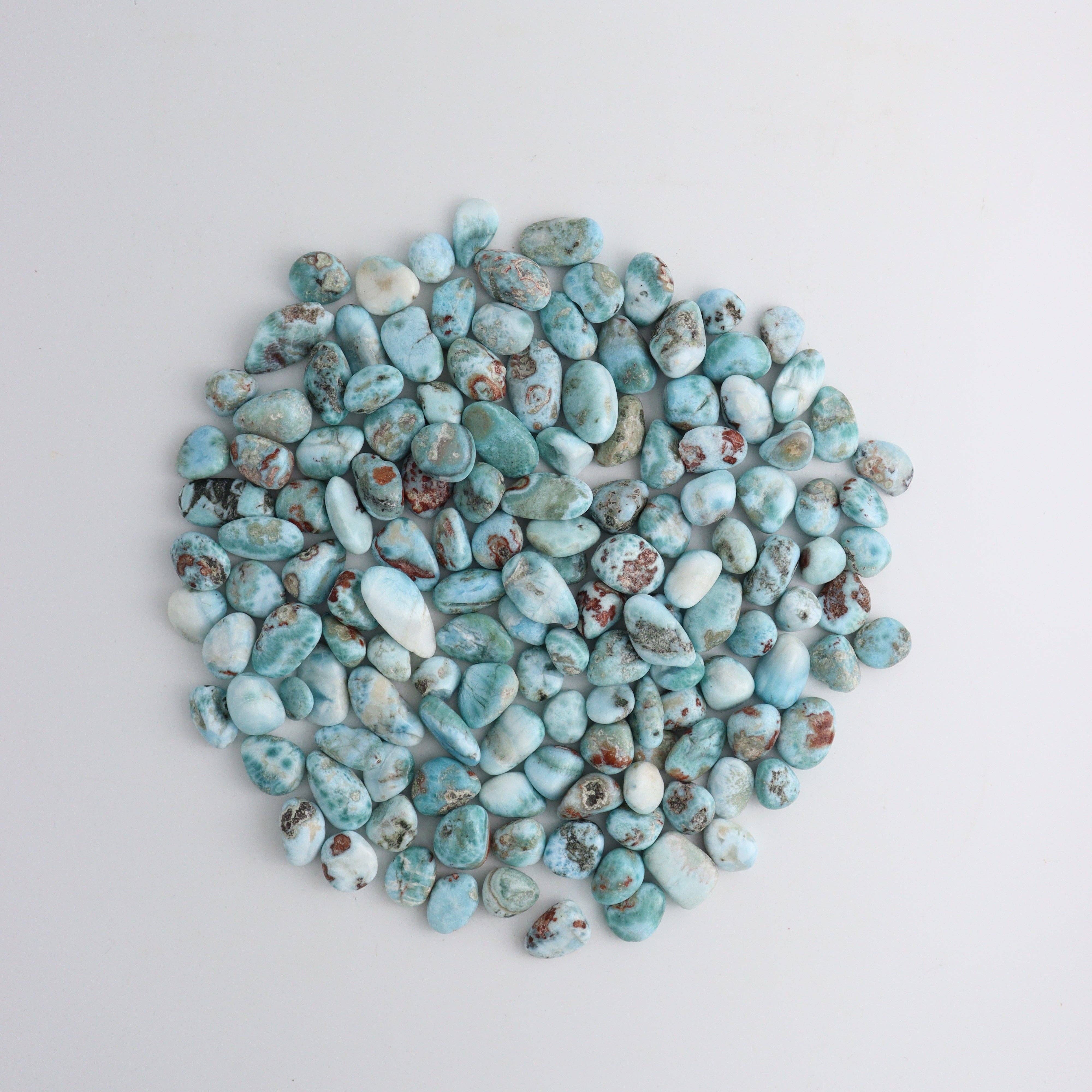 Mi Esperanza Minerals - Wholesale Spiritual Stone/Crystal - 1 Kg Larimar Tumbles1