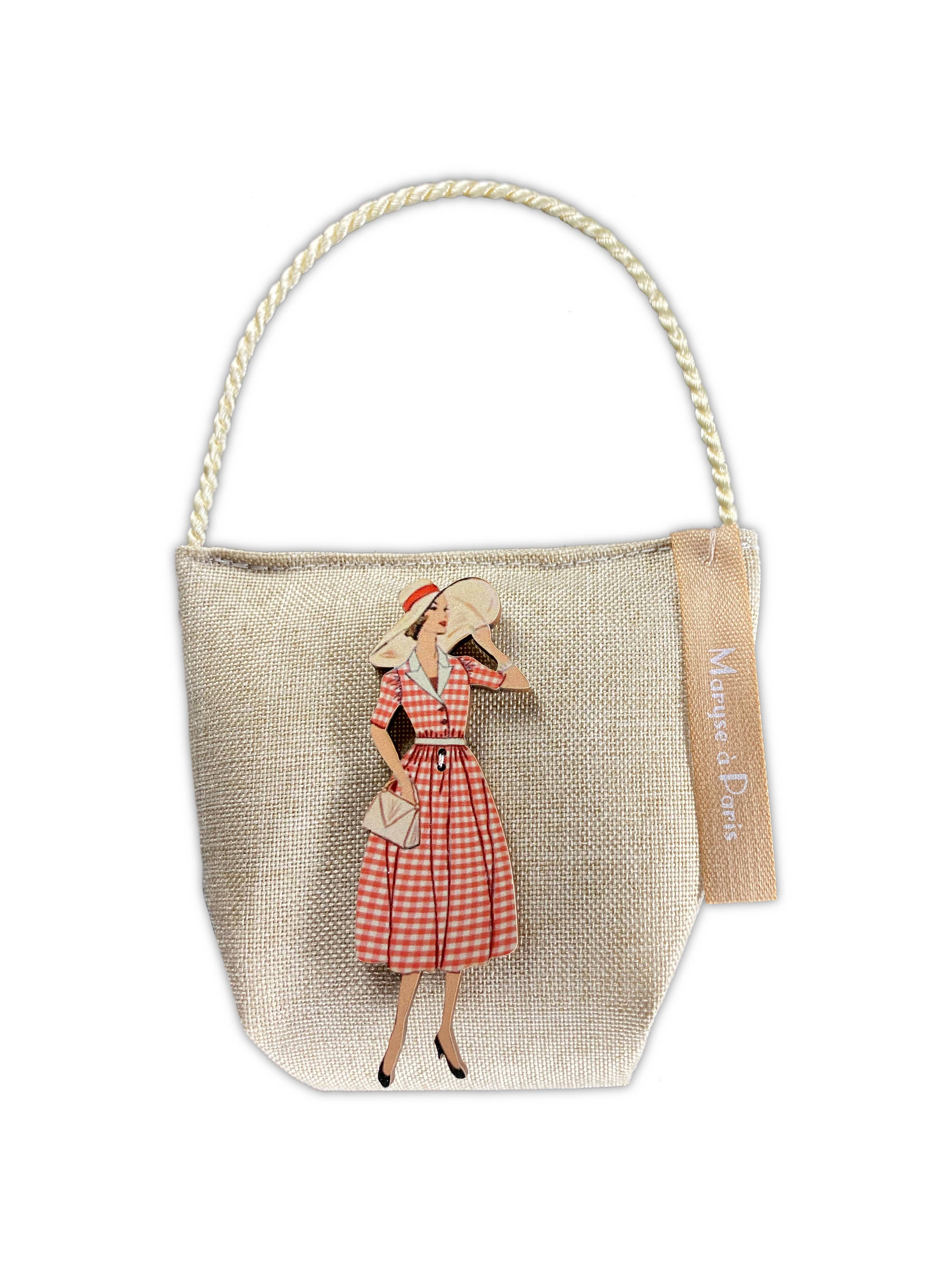 Maryse a paris - Vendita all'ingrosso Sacchetto profumato - Vintage Fashion - Espositore da 12 sacchetti profumati (bouquet di rose)1