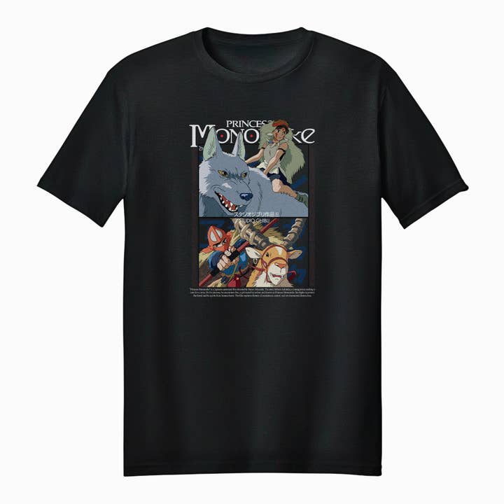 Camiseta Unisex para Adultos de Guardianes de Batalla de La Princesa Mononoke para venta al por mayor de Fundom