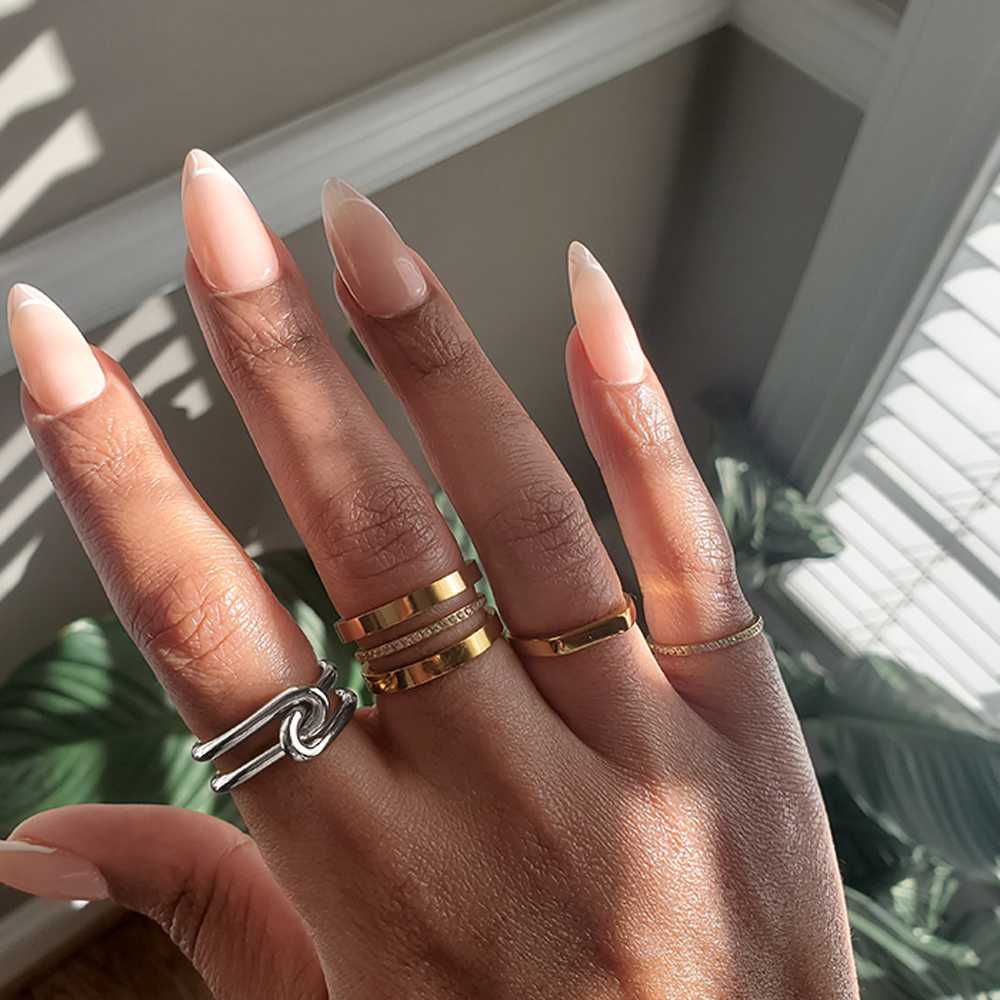 Admiral Row Jewelry - Wholesale Band/Stacked Ring - Silver Double Knot Statement Ring - Valentine's Day Gift1