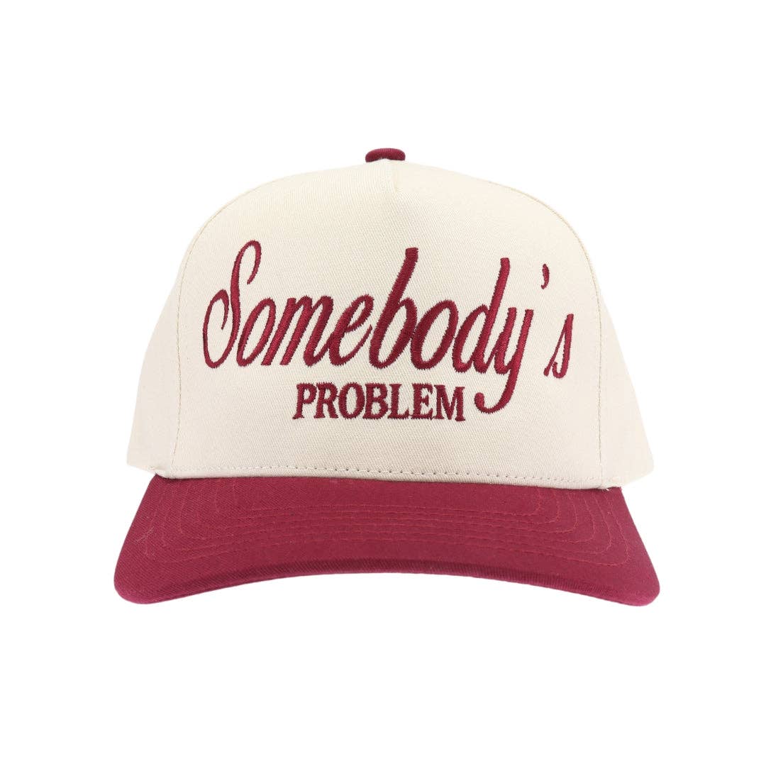 Stitch Your Style - Wholesale Trucker Hat - Unisex - Somebody's Problem Embroidered Trucker Hat3