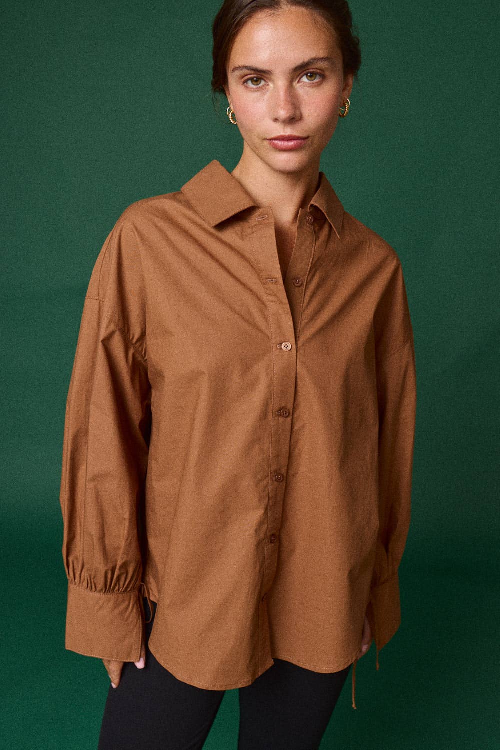 Papermoon - Wholesale Shirt - Women's - PT51052 - Oversized Button-Down Shirt - Cream2