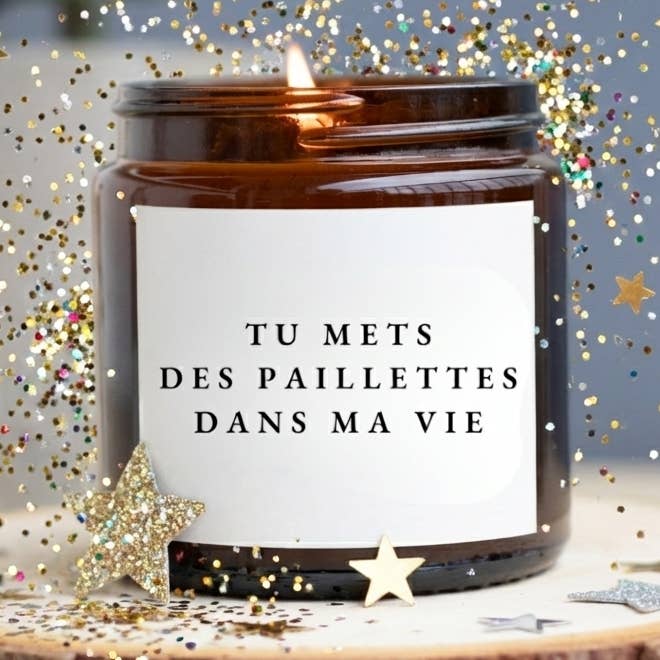 Candle - You add sparkle to my life for wholesale by MAMIE CANDLE