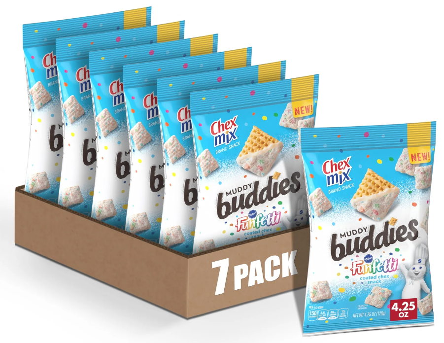 iSweet.ca - Wholesale Snack Bar - US - Chex Mix - Funfetti Muddy Buddies 4.25 oz X 70