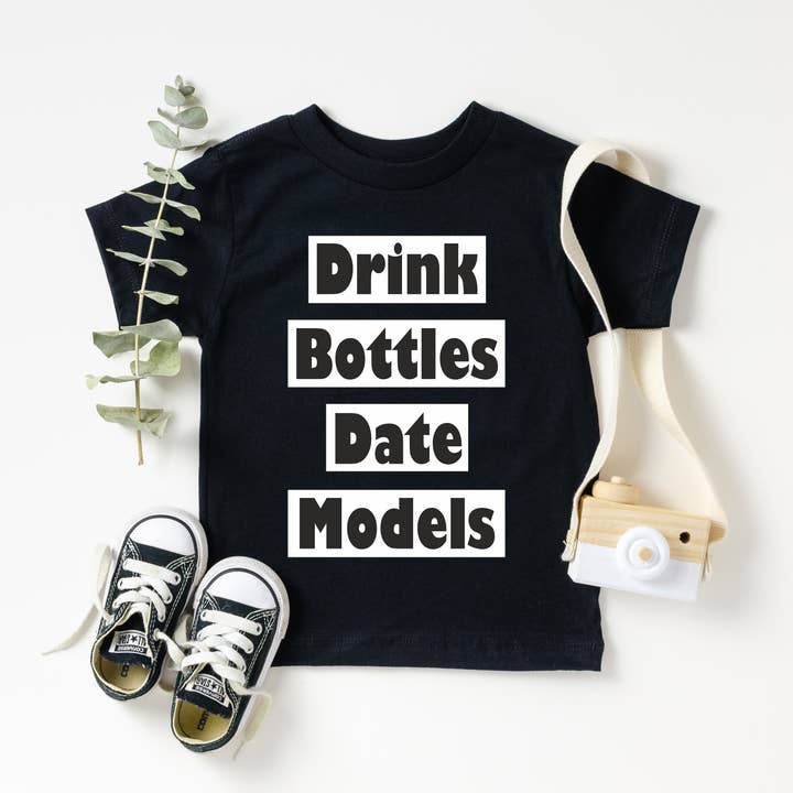 Drink Bottles Short Sleeve T-Shirt for wholesale by Little Squidges