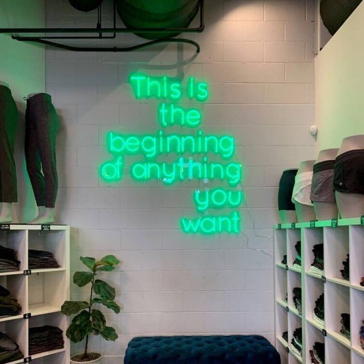 This is The Beginning of Anything You Want Neon Sign for wholesale by Aoos Custom