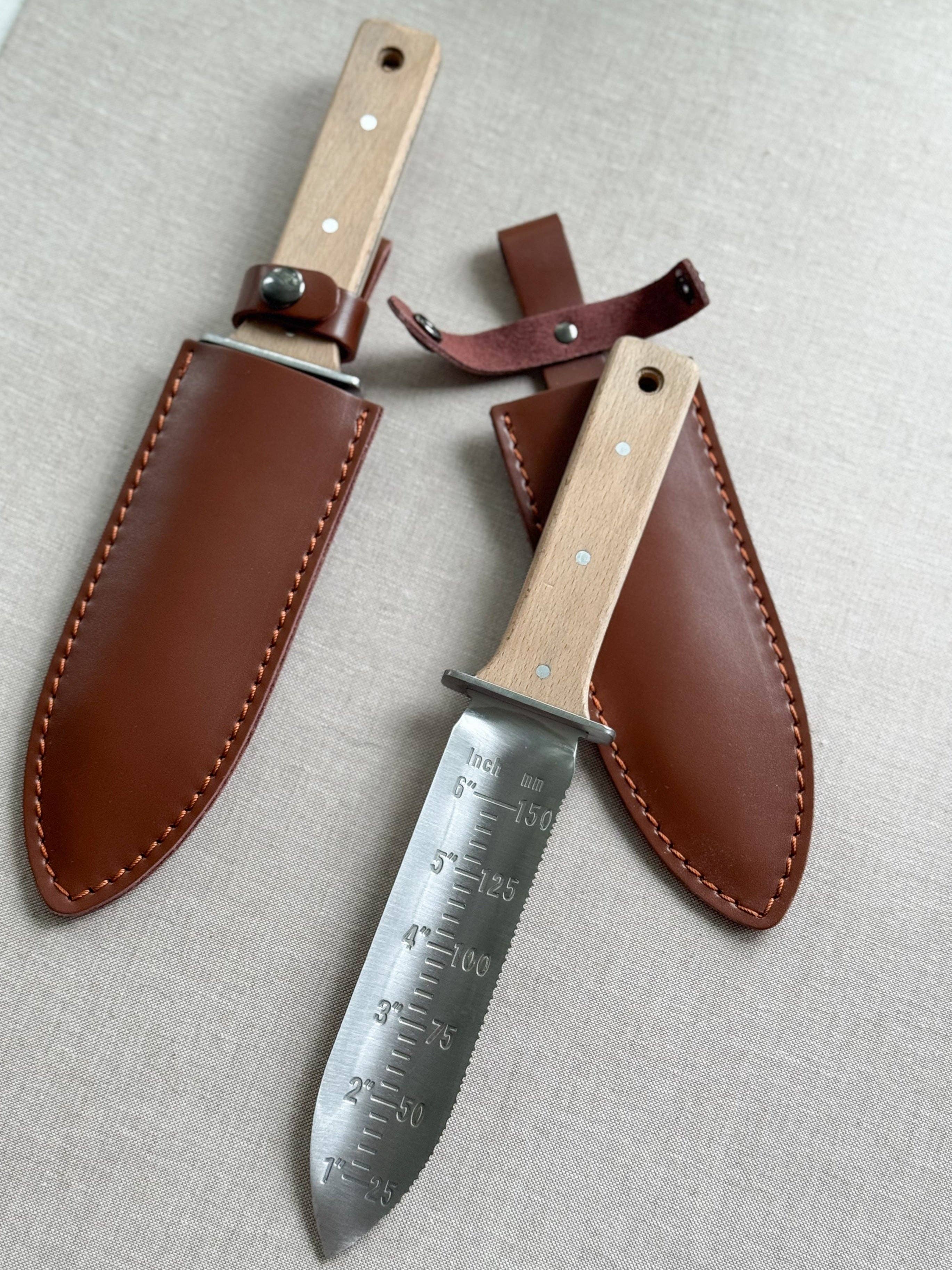 Laura Hooper Design House - Wholesale Garden Tool - Wood Handle Hori Hori Knife2