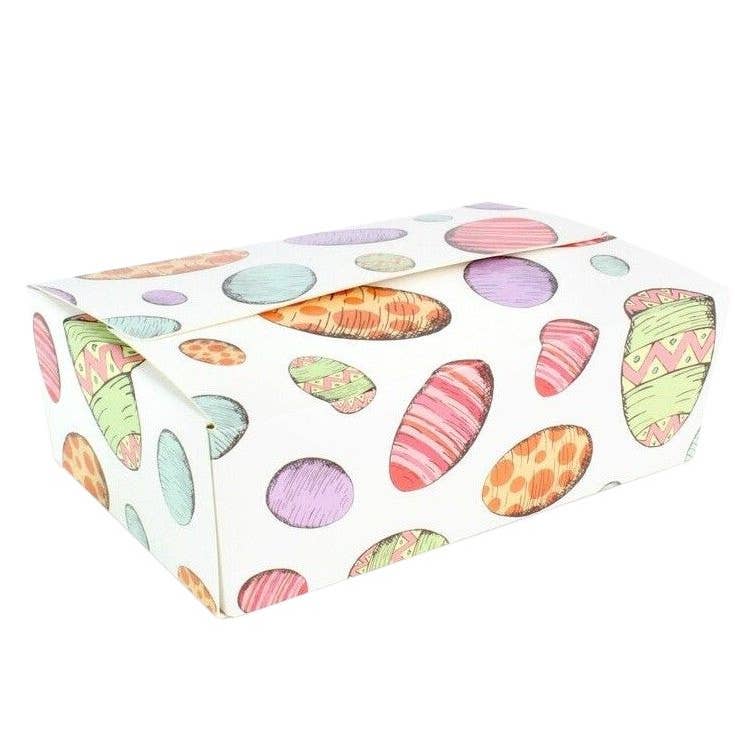 Hames Chocolates – wholesale Gift box – Packaging- 6 Patterned Choc Ballotin Flat Top Box1