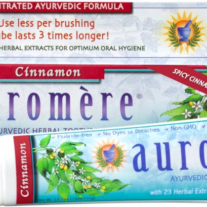 Cinnamon Ayurvedic Toothpaste for wholesale by Auromere Ayurvedic Imports