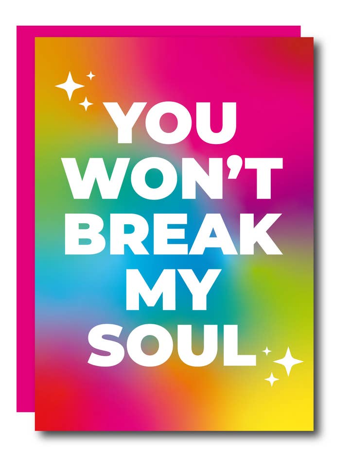 Tarjeta de felicitación You Won't Break My Soul para venta al por mayor de Studio Soph (We Pay Your Import Fees - We Ship DDP)