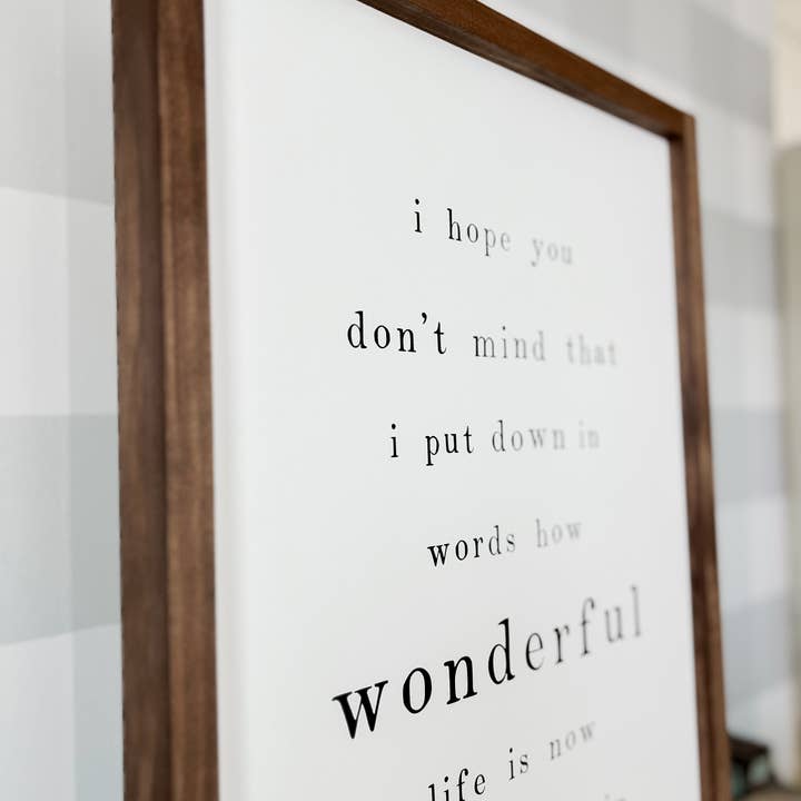 Lily and Sparrow - Wholesale Sign - I Hope You Don’t Mind Wood Sign | Mother's Day Gifts