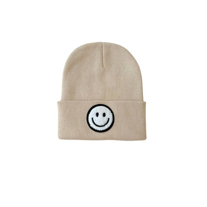 Lucky Panda Kids - Wholesale Beanie - Kids - Smiley Baby & Kids Beanie | Beige