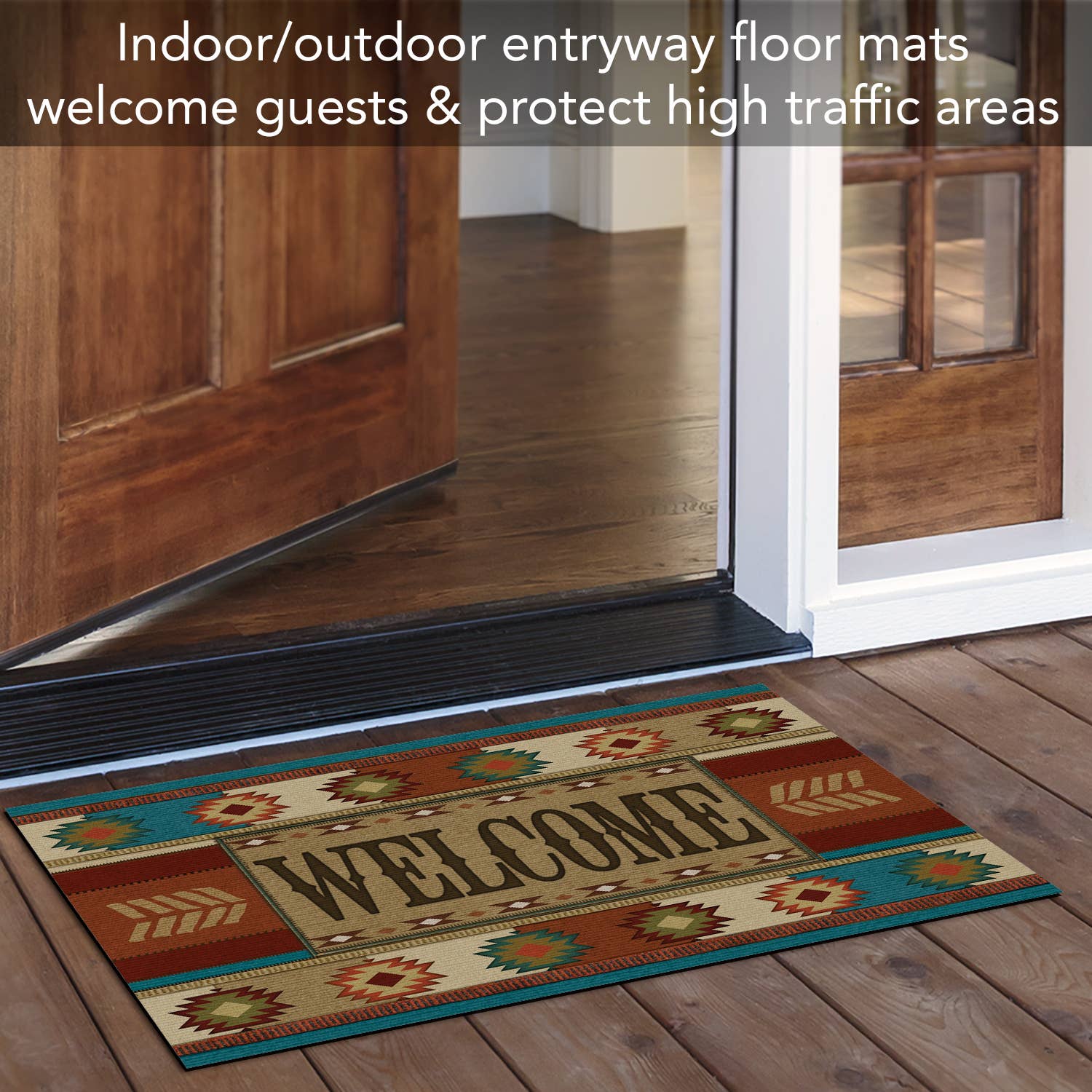 CounterArt/Highland Home/Thirstystone - Wholesale Door Mat - Southwest Welcome Indoor/Outdoor Entryway Floor Mat2