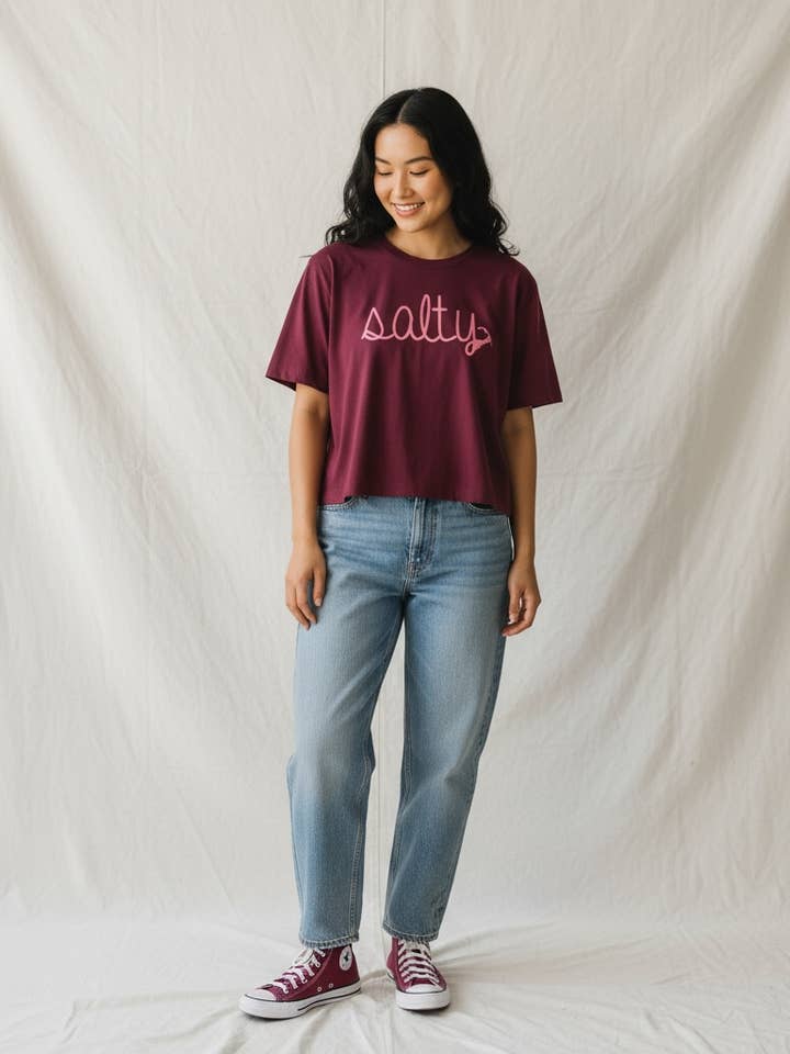 Salty - Women's Boxy Tee and other Purchase Wholesale salty crew. Free Returns & Net 60 Terms on Faire trending on Faire.