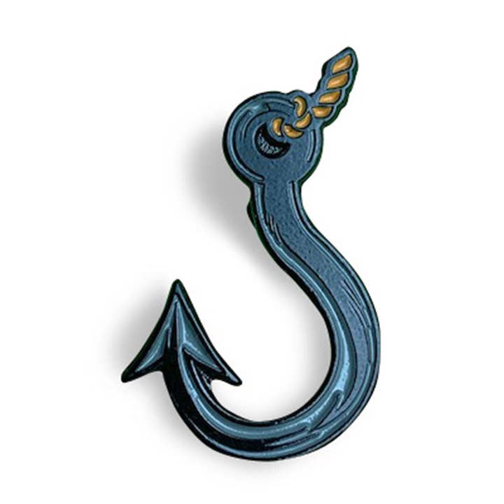 Boston Scally The Fish Hook Cap Pin for wholesale by Boston Scally
