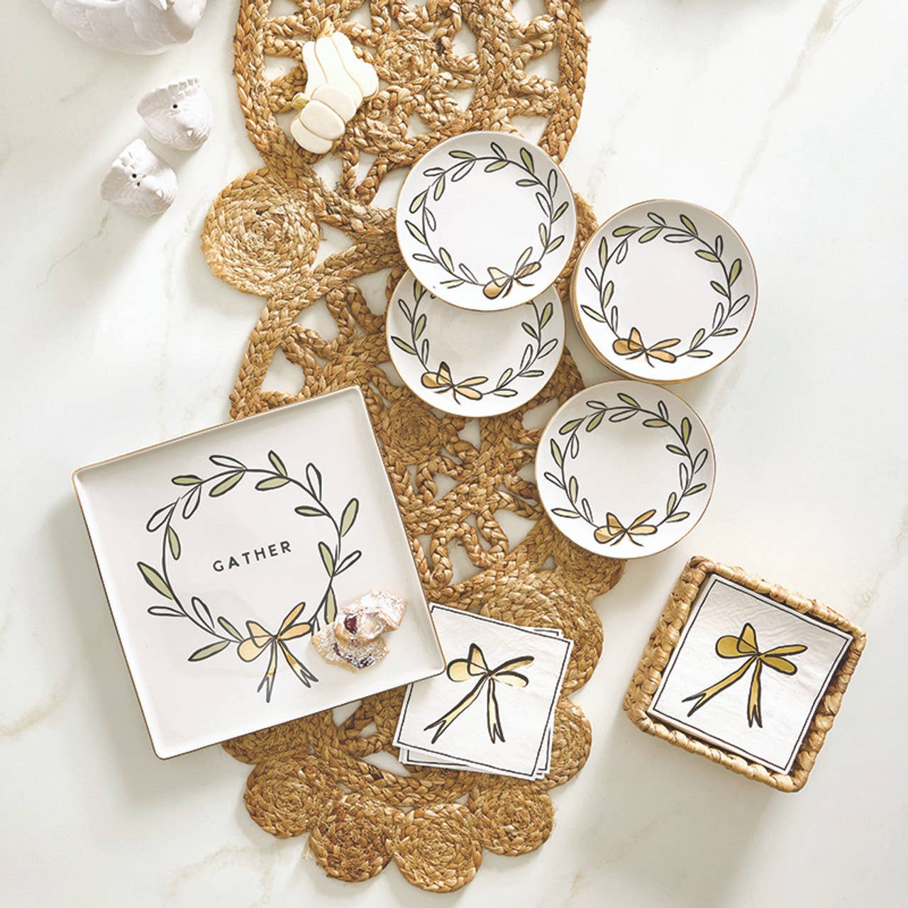 Santa Barbara Design Studio by Creative Brands - Wholesale Serving Tray - Ceramic Square Tray - Gather2