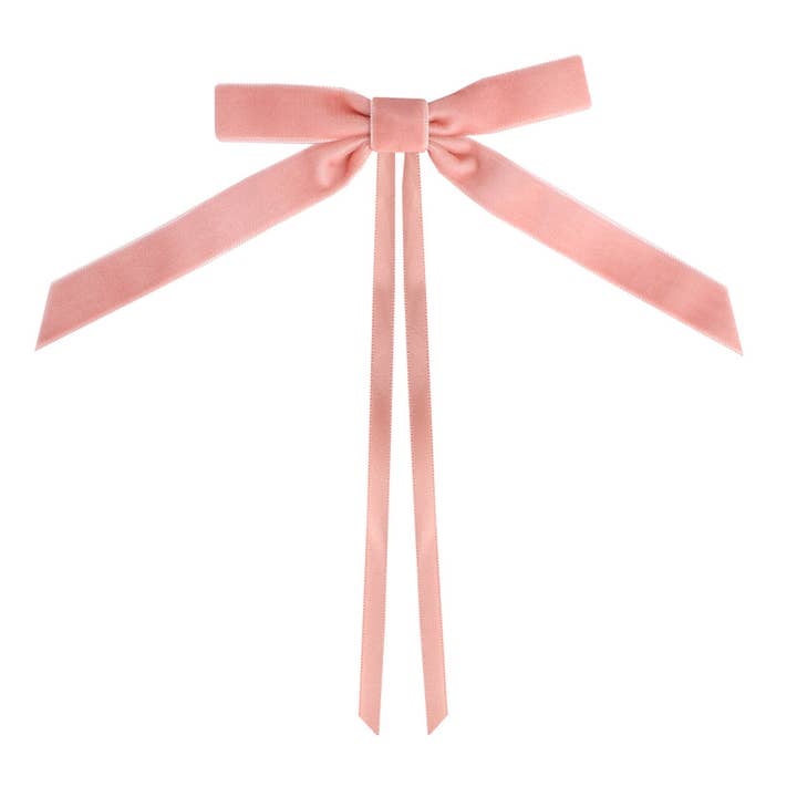 Talking Tables UK – wholesale Bow – Gift wrapping – Christmas Pink Velvet Bows - 8 Pack2