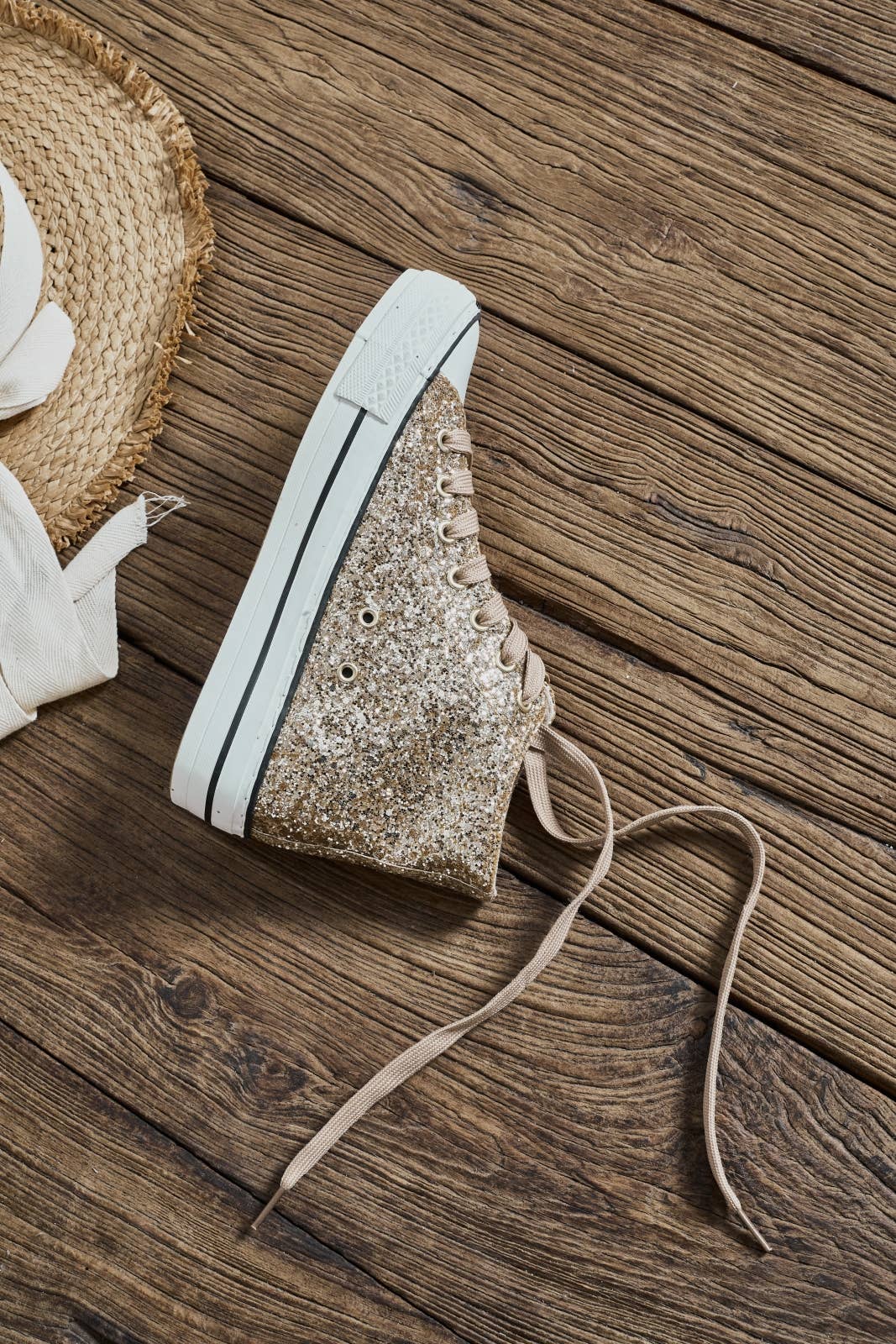 Gold Sneakers - Olivia for wholesale on Faire0