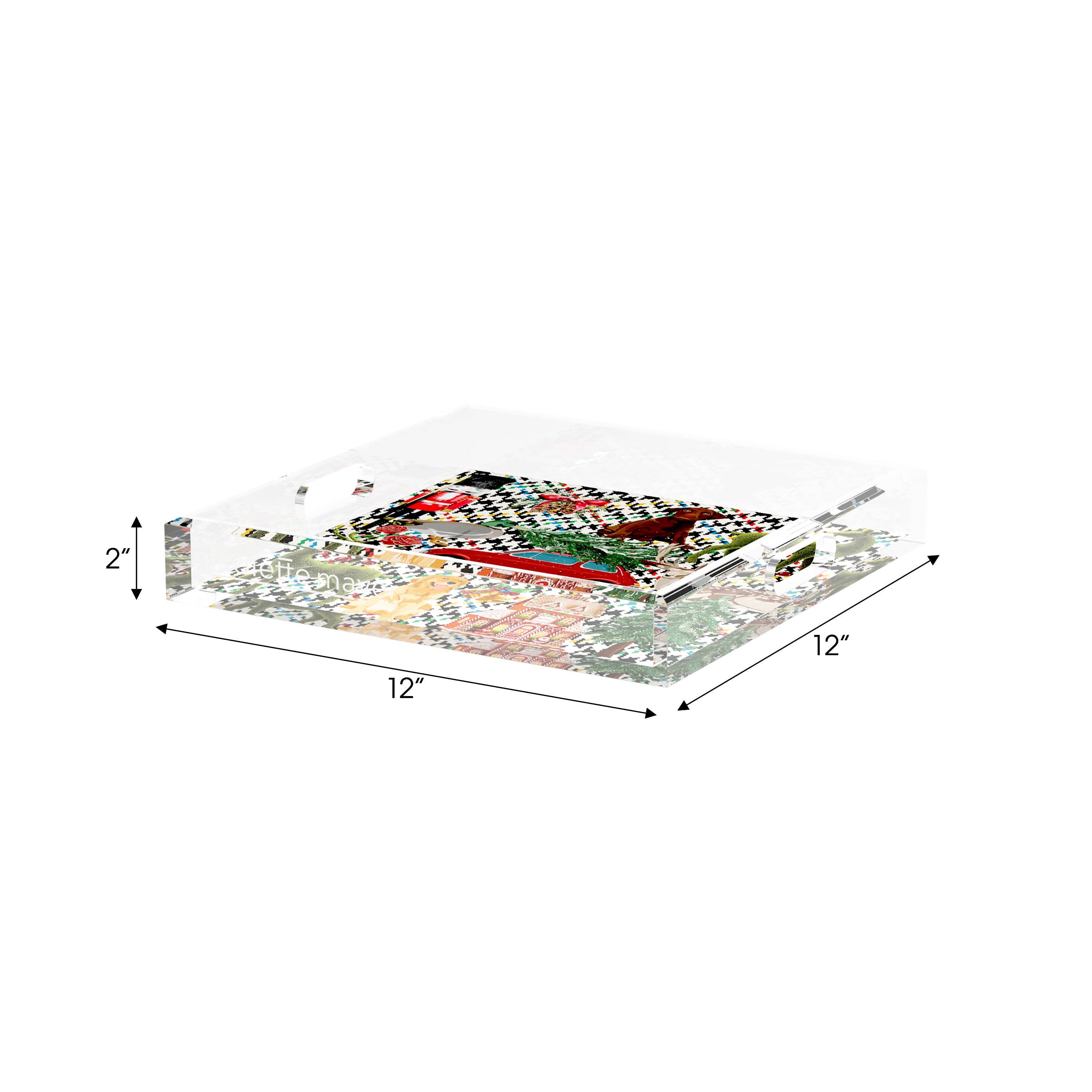 Nicolette Mayer Collection - Wholesale Decorative Tray - Ultimate Christmas Acrylic Square Decorative Tray9