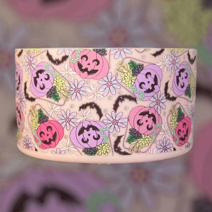 Floral Pumpkin Buckets | Silicone Boot for wholesale by Sip n' Style Shop Co.