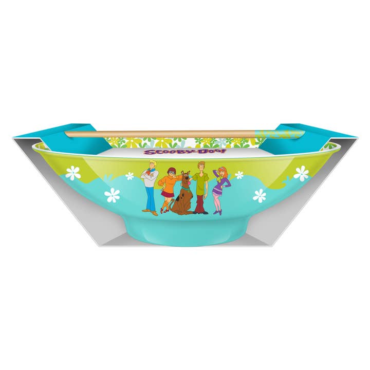 Silver Buffalo - Wholesale Bowl - Scooby Doo Gang Flower Pattern 30oz Ceramic Ramen Bowl1